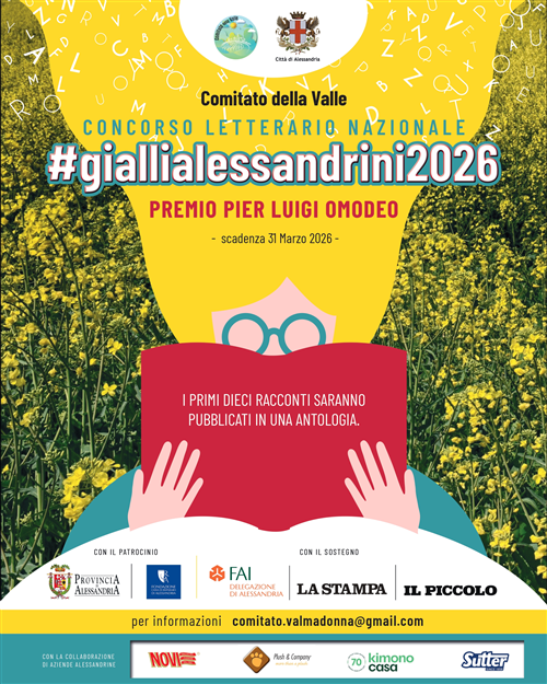 Concorso Letterario Nazionale #giallialessandrini2026 - Premio Pier Luigi Omodeo